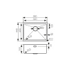 KSM-5844 Мойка из нержавеющей стали KAISER 580x440x200